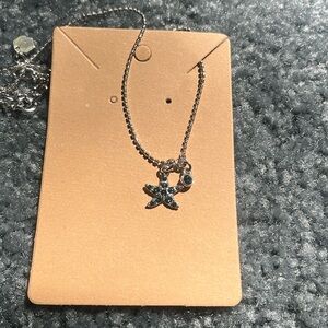 Touchstone Crystal starfish necklace